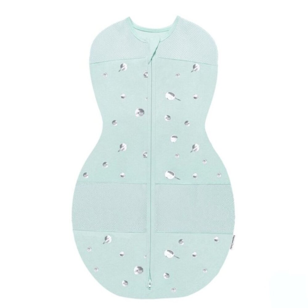 Happiest Baby Sleepea Sack Swaddle Wrap Blue-Green